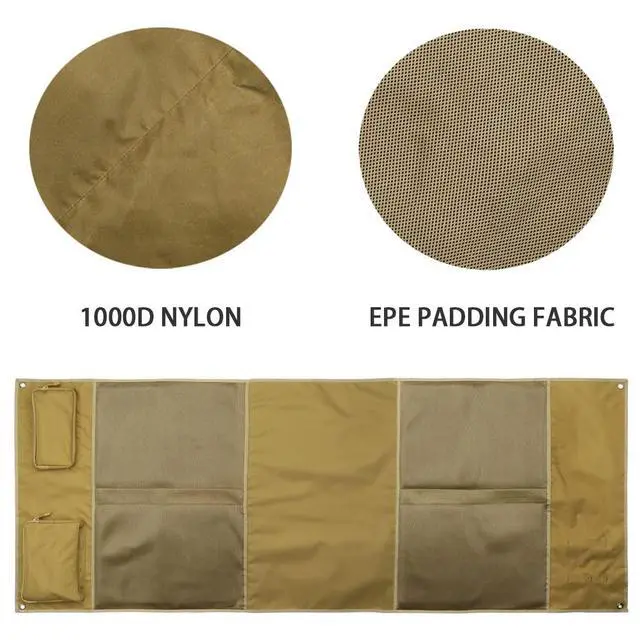 Alt view image 2 of 6 - Shooting Mat, Extra Large Folded Shooting Mats Prone Padded Hunting Accessories for Range Hunting