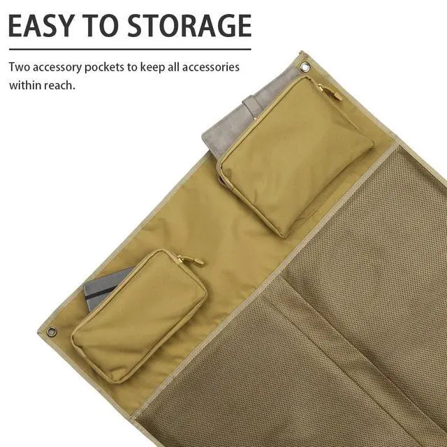 Alt view image 3 of 6 - Shooting Mat, Extra Large Folded Shooting Mats Prone Padded Hunting Accessories for Range Hunting