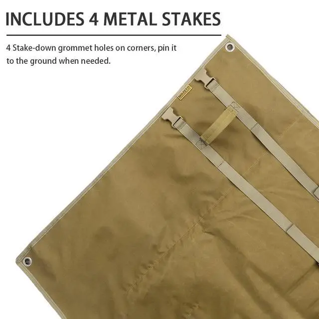 Alt view image 4 of 6 - Shooting Mat, Extra Large Folded Shooting Mats Prone Padded Hunting Accessories for Range Hunting
