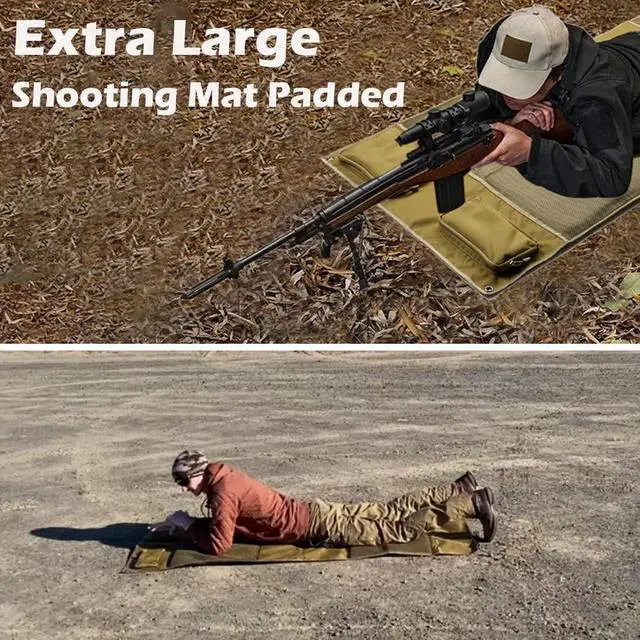 Alt view image 6 of 6 - Shooting Mat, Extra Large Folded Shooting Mats Prone Padded Hunting Accessories for Range Hunting