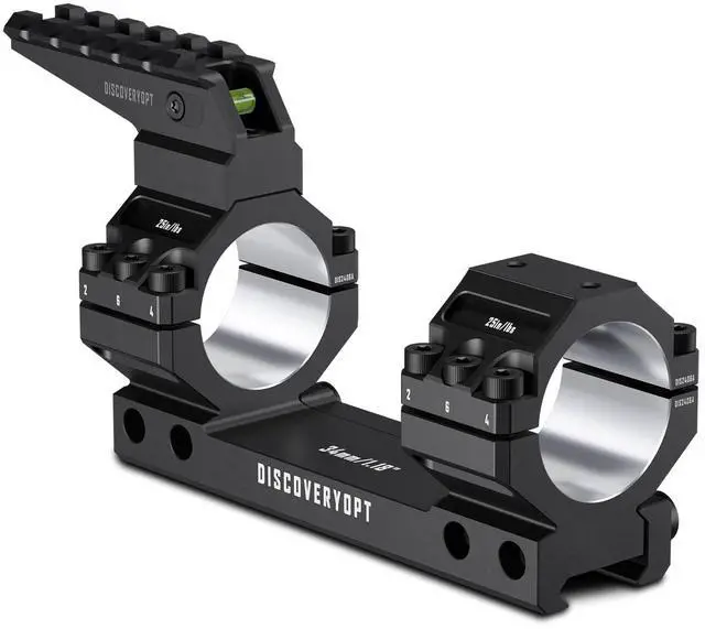 Main image of Heavy Duty Cantilever Scope Mount, Picatinny One Piece Base with Integrated Top Rail, 34mm Tubes, 1.18" Center Height, for Rifle Scope Mounting