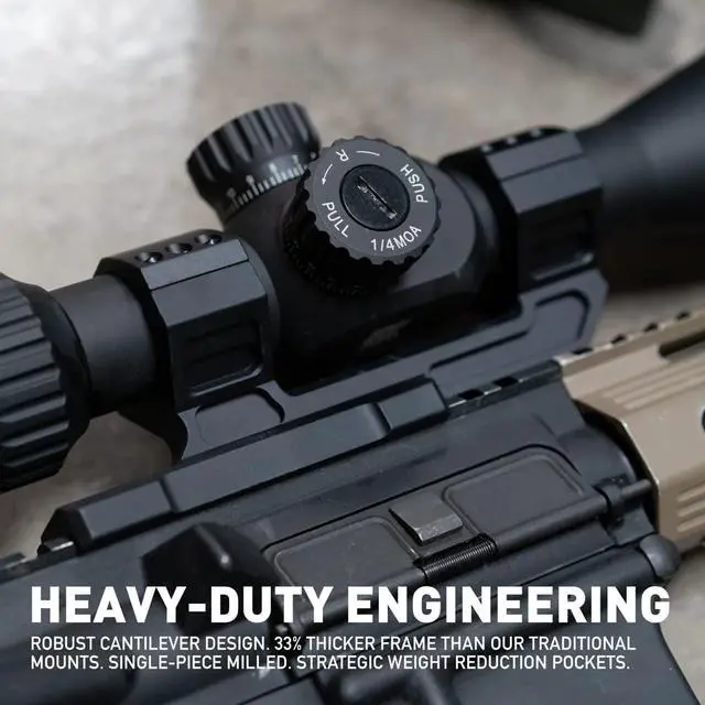 Alt view image 7 of 7 - Next Level Series Offset Scope Mount with Integrated Anti-Cant Level Bubble
