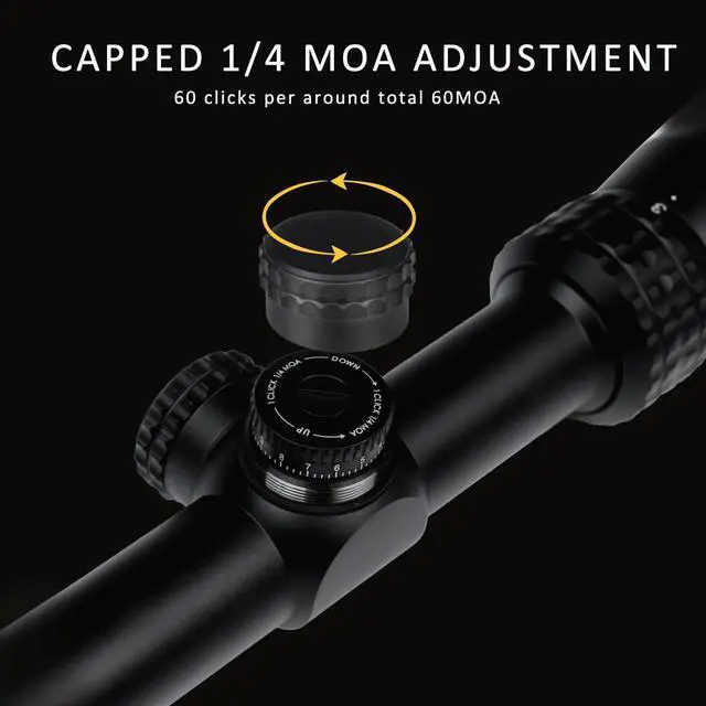 Alt view image 6 of 7 - Rifle Scope for Hunting and Shooting, 3-9x40/3-9x50/4-12x44/1-4x24 Standard Crosshair/Fiber Illuminated Reticle, SFP Riflescope Durable, Dust-Proof, Shockproof,Waterproof, Fogproof