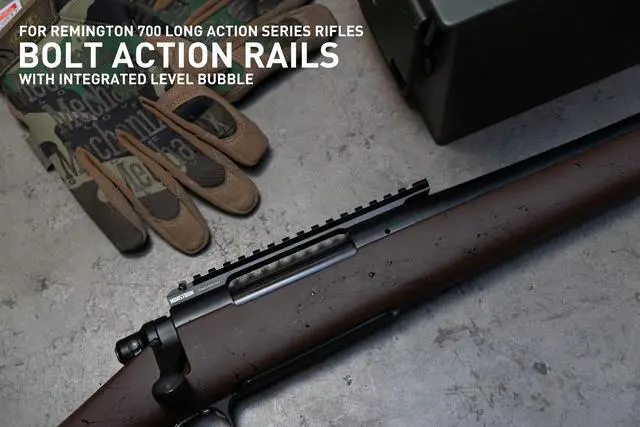 Alt view image 2 of 7 - Picatinny Rail Mount for Remington 700 Rifles with Integrated Level Bubble | Long Action