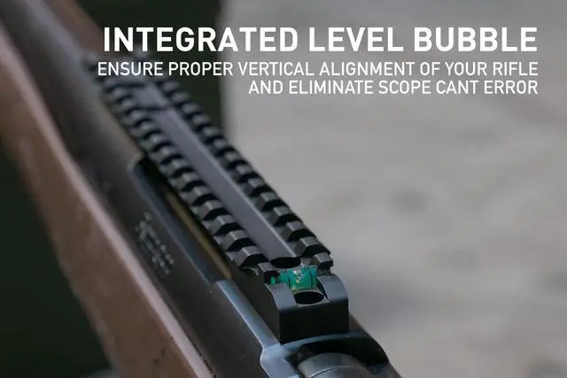 Alt view image 3 of 7 - Picatinny Rail Mount for Remington 700 Rifles with Integrated Level Bubble | Long Action