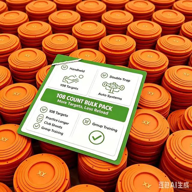 Alt view image 2 of 6 - Clay Pigeons, 108-Pack, 108mm Standard Trap and Skeet Clay Targets | Biodegradable Eco-Friendly Shattering Disc High-Visibility Orange Targets for Skeet & Trap Shooting