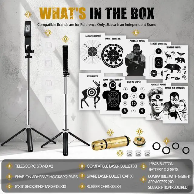 Alt view image 6 of 6 - Dry Fire Laser Training System, Laser Shooting Training, Compatible with 9mm Caliber, for Shooting Training Practice, Free App, Includes Laser Training Cartridge & Dozens of Drills