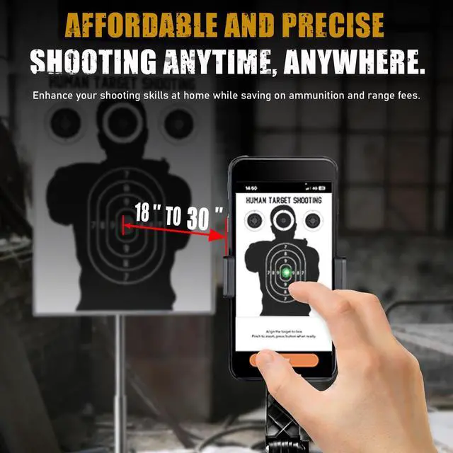 Alt view image 5 of 6 - Dry Fire Laser Training System, Laser Shooting Training, Compatible with 9mm Caliber, for Shooting Training Practice, Free App, Includes Laser Training Cartridge & Dozens of Drills