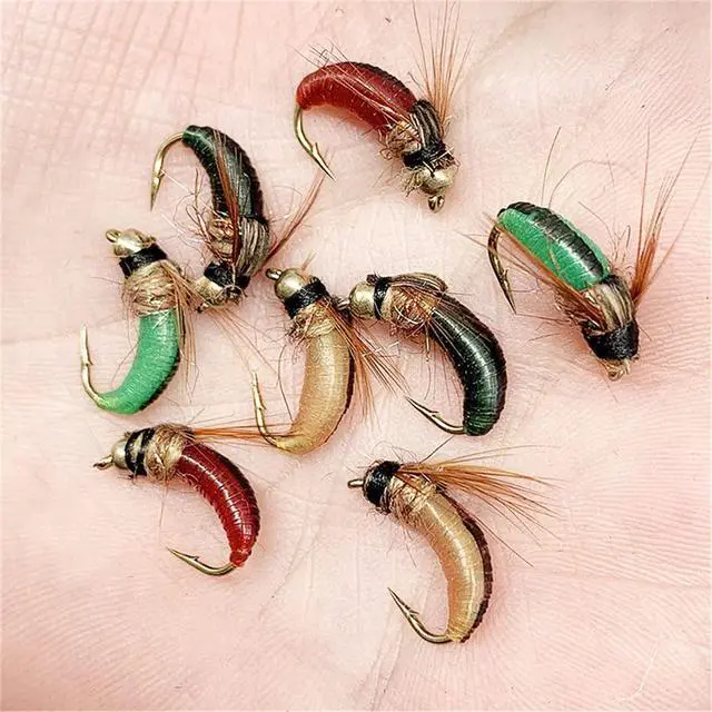 Alt view image 6 of 7 - OutdoorFishing Fly Fishing Flies Kit Fly Assortment Trout Bass Fishing with Fly Box, 33/48/72/100/114/148pcs with Dry/Wet Flies, Nymphs, Streamers, Popper