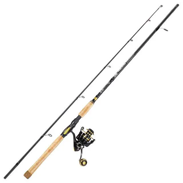 Alt view image 2 of 6 - 7 Fishing Rod and Reel Spinning Combo, 2 Piece Fishing Rod, Size 4000 Reel, Right/Left Handle Position, Suitable for Inshore Fishing