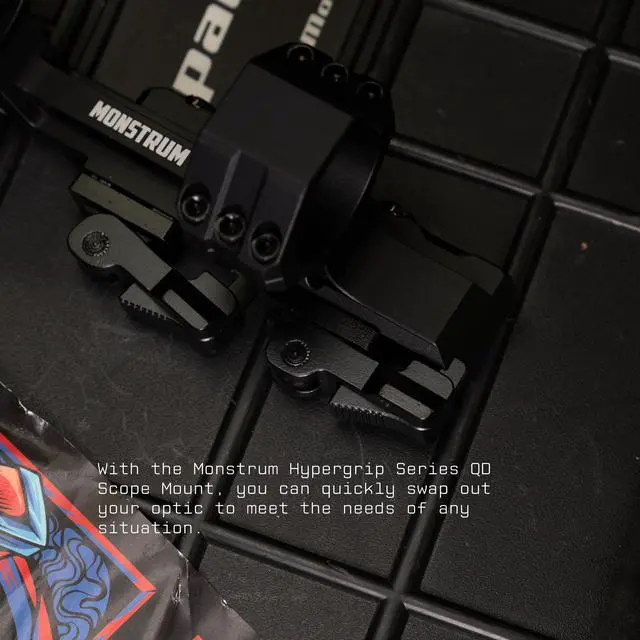 Alt view image 5 of 7 - Deadlock Pro Scope Mount with Hypergrip Quick Detach