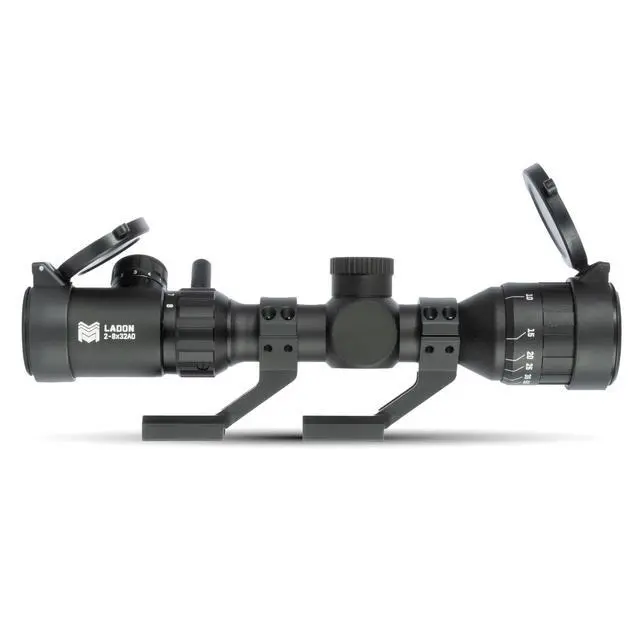 Alt view image 3 of 7 - Ladon 2-8x32 MPVO Rifle Scope with AO Adjustable Objective and Offset Scope Mount