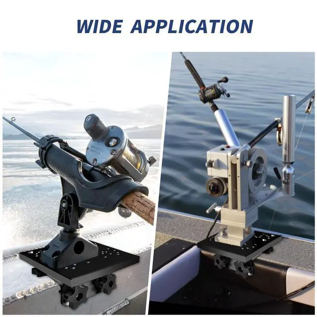 Alt view image 6 of 7 - Universal Aluminum Downrigger Bracket for Boat Track System Lund Sport Track,Versatrack Track,Ranger Track,Sport Systems,Downrigger Mount Fishing Accessories