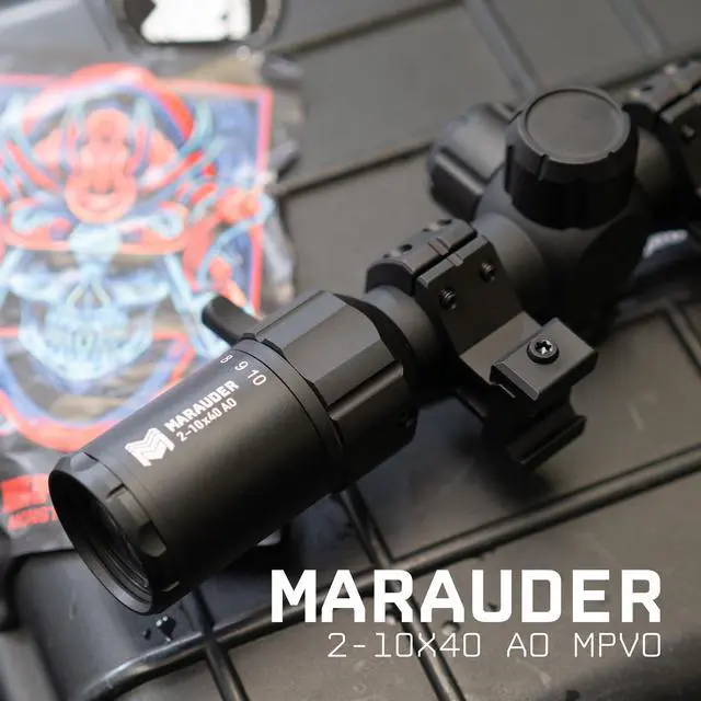 Alt view image 2 of 7 - Marauder 2-10x40 MPVO Rifle Scope with AO Adjustable Objective