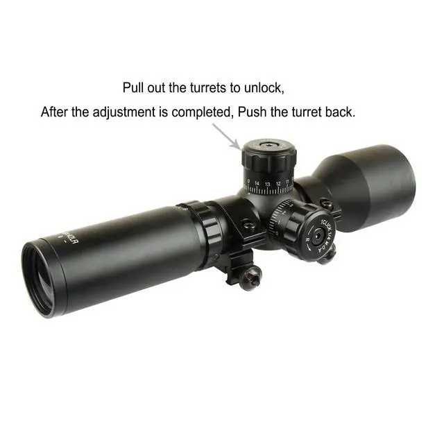 Alt view image 2 of 7 - 3-9x42 Long Eye Relief Scope with Weaver/Picatinny Ring