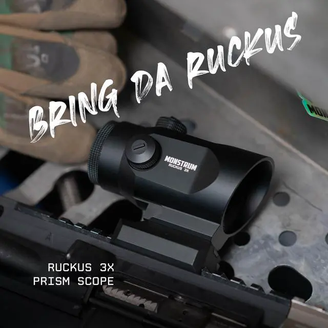 Alt view image 2 of 7 - Ruckus 3X Prism Scope with Shake Awake