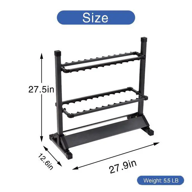 Alt view image 7 of 7 - Fishing Rod Holders,Aluminium Fishing Pole Holders,Portable Fishing Rod Rack,Holds Up to 24 Rods,Fishing Pole Vertical Ground Display Rack