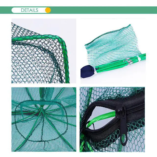 Alt view image 3 of 5 - Foldable Bait Trap Fishing Net - Hand Cast Cage for Catching Fish Shrimp Crab Crawfish