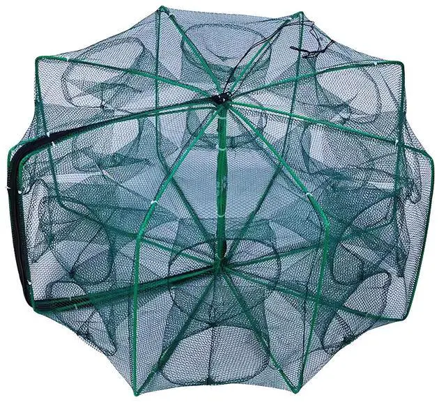 Main image of Foldable Bait Trap Fishing Net - Hand Cast Cage for Catching Fish Shrimp Crab Crawfish