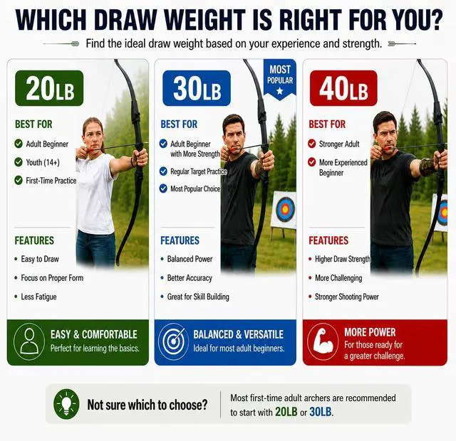 Alt view image 5 of 6 - Recurve Bow and Arrow Set for Adults - Archery Takedown recurve Bow Set for Beginners/Youth/Adults Target Practicing, Left & Right Handed, 20/30/40lbs