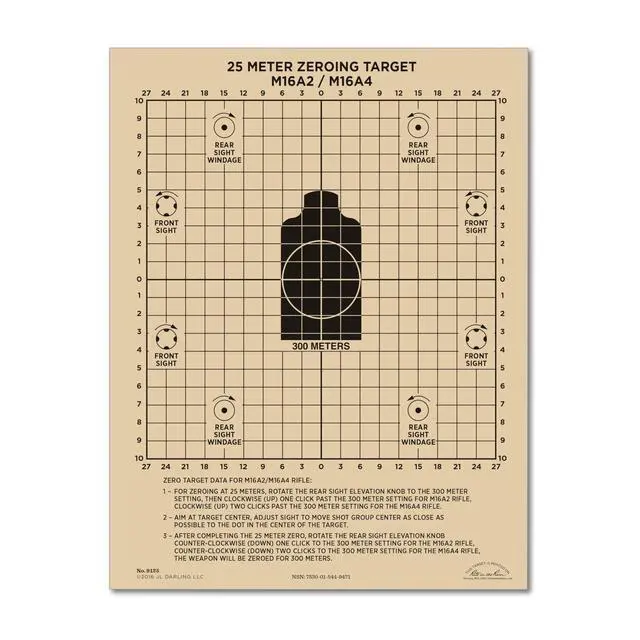 Alt view image 2 of 7 - Weatherproof Diamond Pattern MOA Precision Distance Shooting Targets, 11" x 17", 25 Sheet Pack (No. TGMOALR-D)