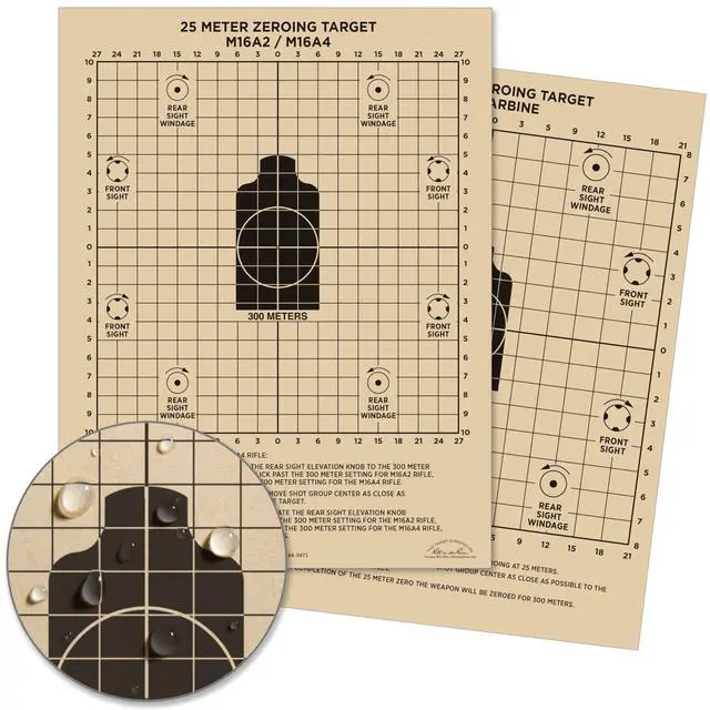 Alt view image 3 of 7 - Weatherproof Diamond Pattern MOA Precision Distance Shooting Targets, 11" x 17", 25 Sheet Pack (No. TGMOALR-D)