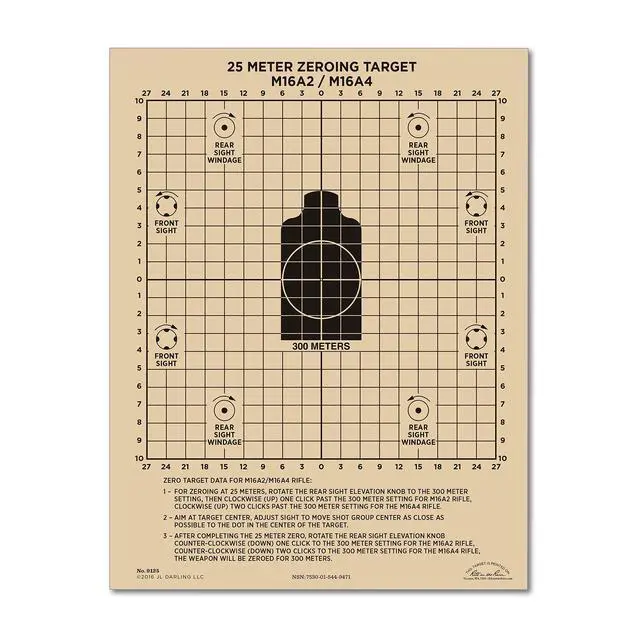 Alt view image 6 of 7 - Weatherproof Diamond Pattern MOA Precision Distance Shooting Targets, 11" x 17", 25 Sheet Pack (No. TGMOALR-D)