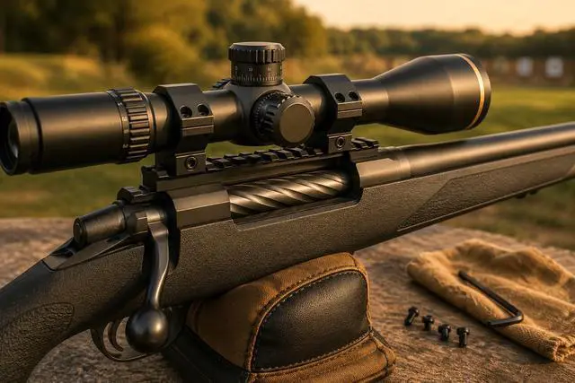 Alt view image 6 of 6 - DNZ Freedom Reaper Picatinny Rail for Tikka T3 and T3X Black Finish Precision Machined Lightweight Rail PR050