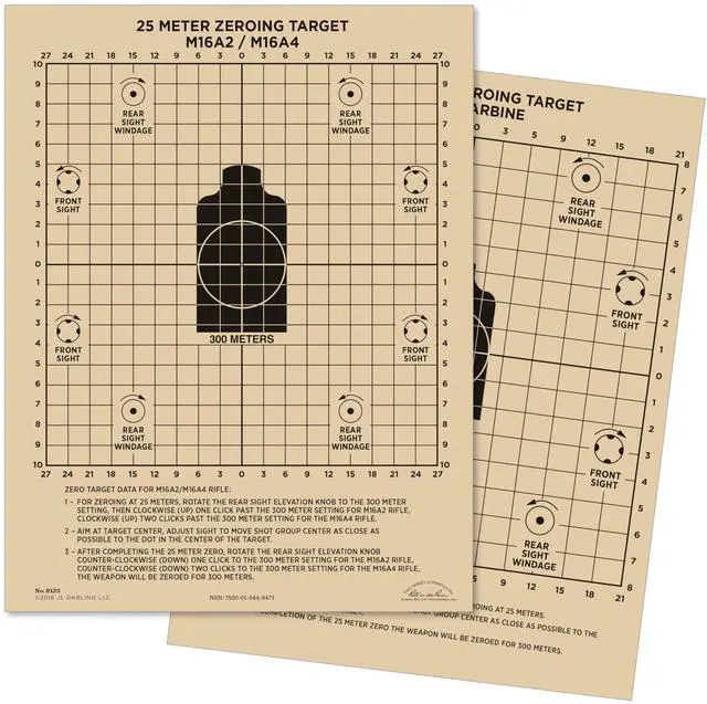 Main image of Weatherproof Diamond Pattern MOA Precision Distance Shooting Targets, 11" x 17", 25 Sheet Pack (No. TGMOALR-D)