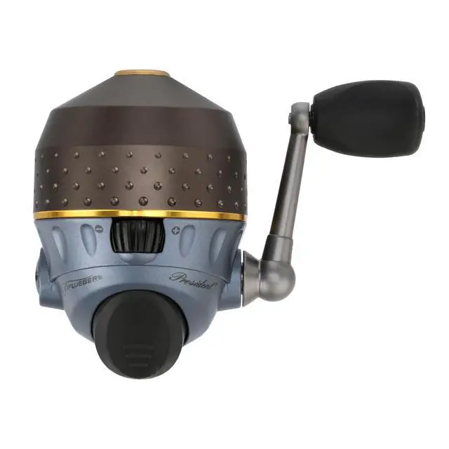 Alt view image 2 of 7 - President Spincast Reel, Size 10 Fishing Reel, Right/Left Handle Position, Aluminum Spool, Dial Drag System