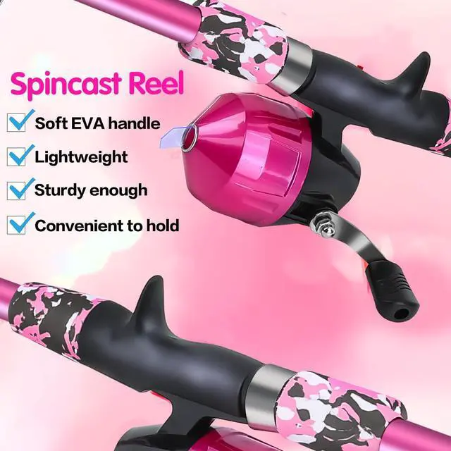 Alt view image 4 of 7 - Collapsible Telescopic Fishing Rod and Reel Combo Push Button Small Fishing Pole Kit Beginner Youth Boys Fishing Starter Set Tackle