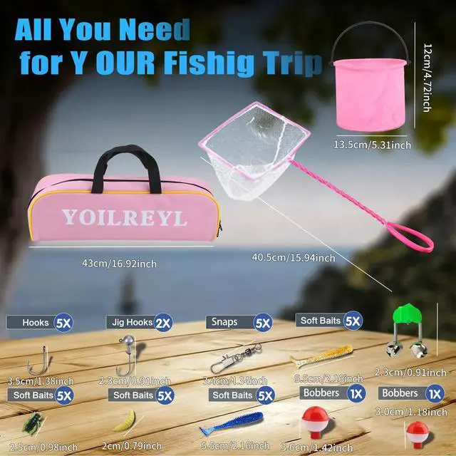Alt view image 5 of 7 - Collapsible Telescopic Fishing Rod and Reel Combo Push Button Small Fishing Pole Kit Beginner Youth Boys Fishing Starter Set Tackle