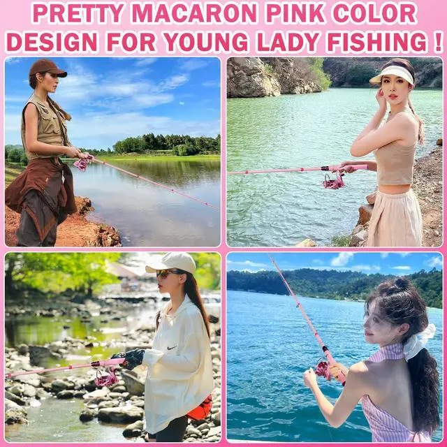 Alt view image 5 of 7 - Carbon Fiber Fishing Rod and Reel Combos, Portable Telescopic Fishing Pole with Spinning Reel, Travel Bag for Saltwater Freshwater