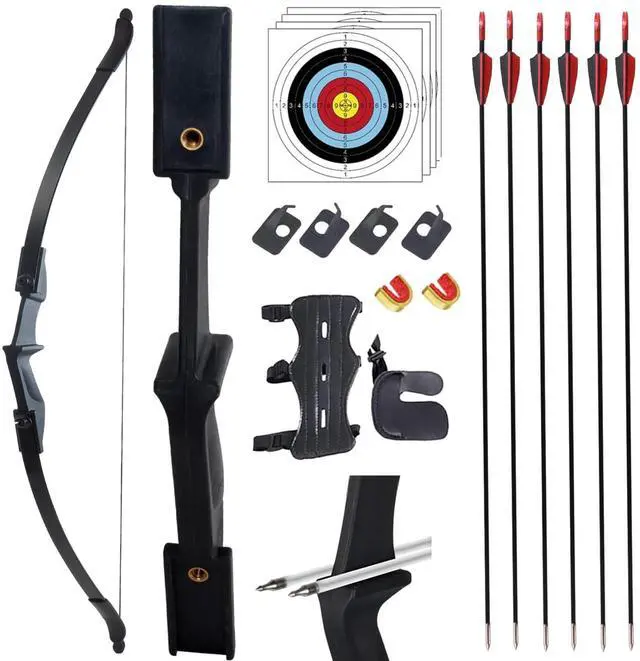 Main image of Recurve Bow and Arrow Set for Adults & Youth 20 30 40lb, Takedown Archery Kit for Beginners Right & Left Handed Outdoor Target Practice & Training