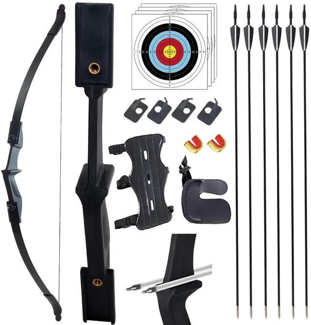 Main image of Recurve Bow and Arrow Set for Adults & Youth 20 30 40lb, Takedown Archery Kit for Beginners Right & Left Handed Outdoor Target Practice & Training