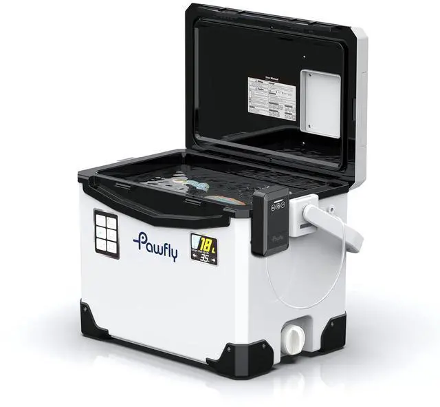 Main image of 13-19 QT Live Bait Cooler, Leak-Proof Fishing Cooler with Rechargeable Aerator, Portable Fish Livewell for Boat, Insulated Minnow Bucket for Shrimp & Live Fish, Hard Cooler Box for Fishing