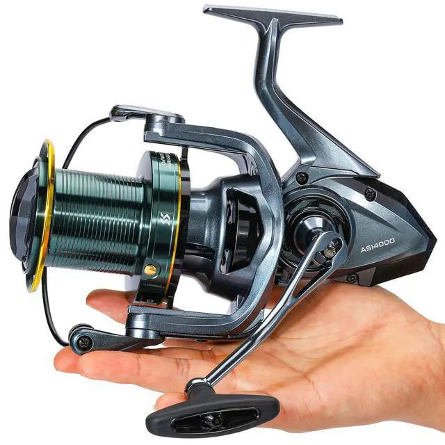 Alt view image 3 of 7 - Surf Fishing Reel Ultra Smooth Powerful Spinning Reels,8000/14000 Fishing Reel for for Saltwater Freshwater Surf Fishing
