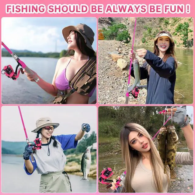 Alt view image 6 of 6 - Carbon Fiber Fishing Rod and Reel Combos, Portable Telescopic Fishing Pole with Spinning Reel, Travel Bag for Saltwater Freshwater