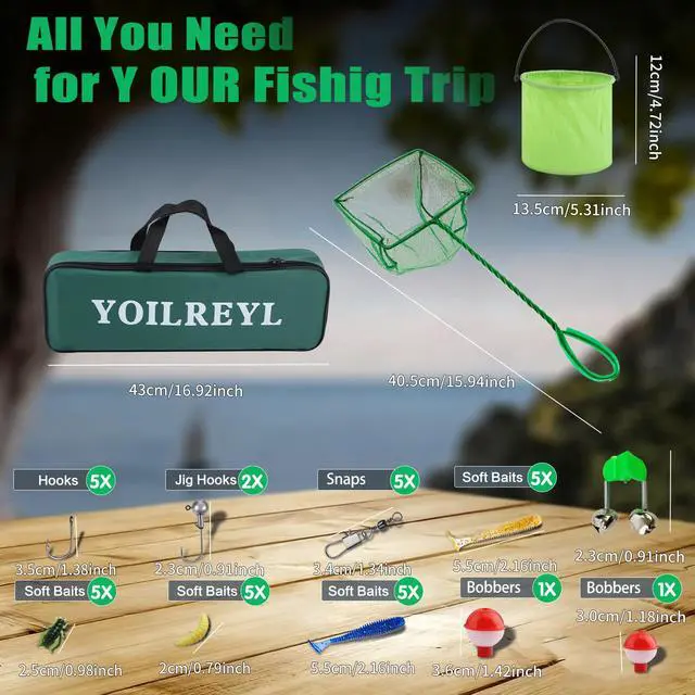 Alt view image 5 of 7 - Collapsible Telescopic Fishing Rod and Reel Combo Push Button Small Fishing Pole Kit Beginner Youth Boys Fishing Starter Set Tackle
