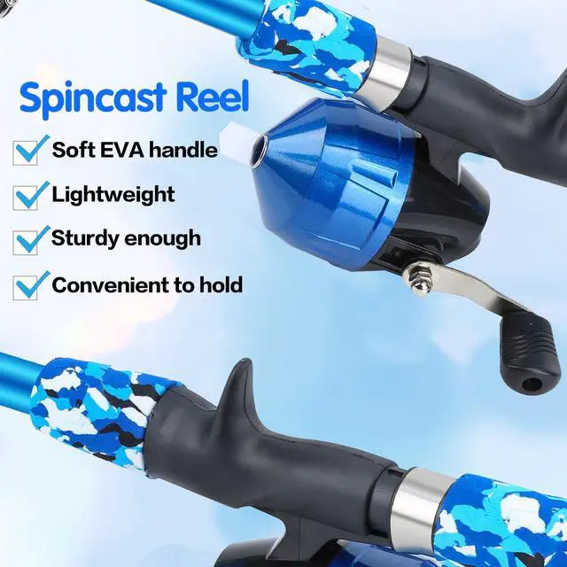 Alt view image 4 of 7 - Collapsible Telescopic Fishing Rod and Reel Combo Push Button Small Fishing Pole Kit Beginner Youth Boys Fishing Starter Set Tackle
