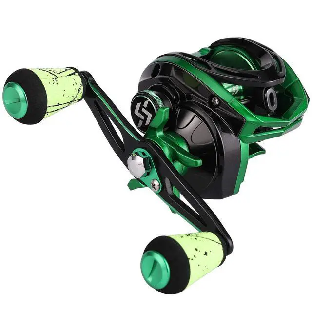 Alt view image 2 of 7 - Baitcasting Reels - Colorful Fishing Reel, 8.0:1/7.3:1 Gear Ratios, 9+1 BB, Magnetic Braking System