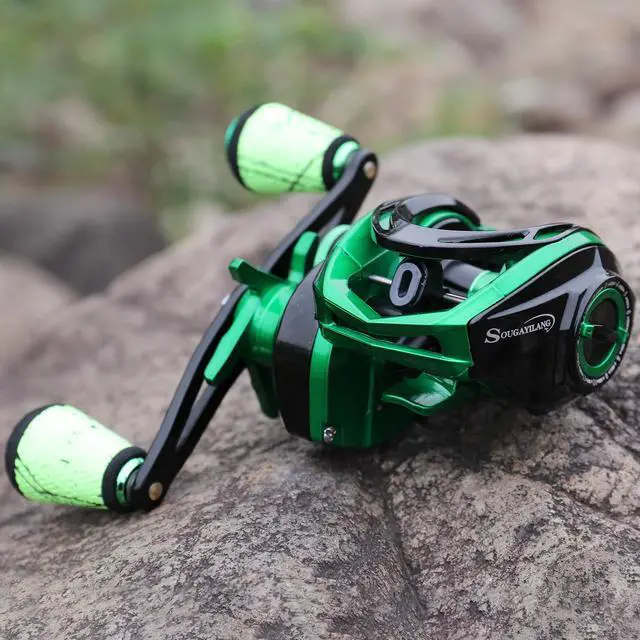 Alt view image 6 of 7 - Baitcasting Reels - Colorful Fishing Reel, 8.0:1/7.3:1 Gear Ratios, 9+1 BB, Magnetic Braking System