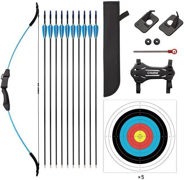 Main image of Bow and Arrow Set for Kids, Archery Beginner Gift with 10 Arrows | with 10 Arrows, 5 Target Face, Ideal for Kids, Youths, Teens, Perfect for Left & Right Handers