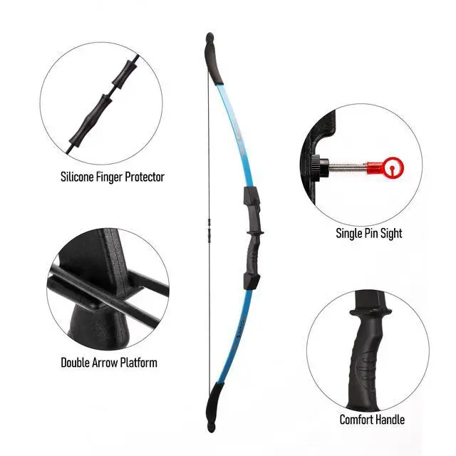 Alt view image 4 of 6 - Bow and Arrow Set for Kids, Archery Beginner Gift with 10 Arrows | with 10 Arrows, 5 Target Face, Ideal for Kids, Youths, Teens, Perfect for Left & Right Handers