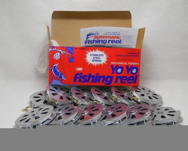 Alt view image 2 of 4 - 12 Mechanical Fisher's Yo Yo Fishing Reels (Flat Trigger Model)