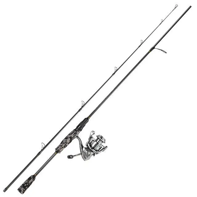 Alt view image 2 of 7 - Fishing Rod and Reel Combo, Stainless Steel Guides Fishing Pole with Spinning Reel Combo for Bass Fishing