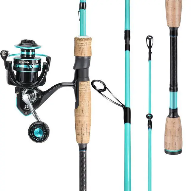 Alt view image 2 of 7 - Fishing Rod and Reel Combo, Stainless Steel Guides Fishing Pole with Spinning Reel Combo for Saltwater and Freshwater