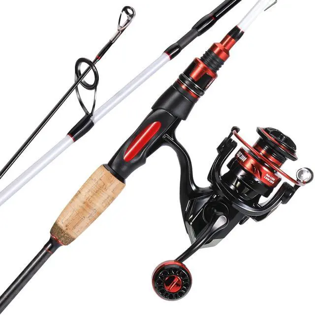 Main image of Spinning Combo, Medium Heavy Fishing Pole and 2000 Spinning Reel Set, Fishing Rod and Reel Commbo for Bass Fishing Tackle