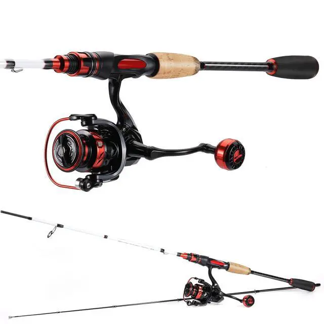 Alt view image 3 of 7 - Spinning Combo, Medium Heavy Fishing Pole and 2000 Spinning Reel Set, Fishing Rod and Reel Commbo for Bass Fishing Tackle