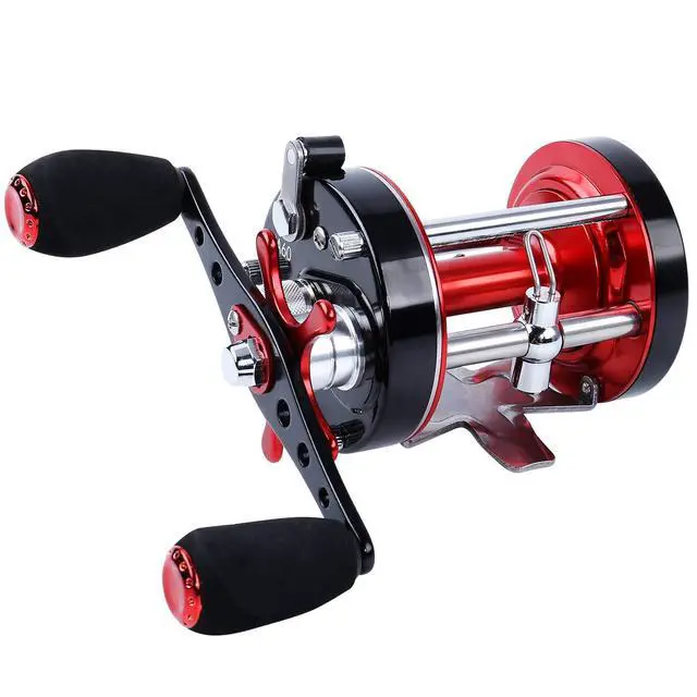 Alt view image 2 of 7 - Fishing Reels Round Baitcasting Reel - Conventional Reel - Reinforced Metal Body and Supreme Star Drag